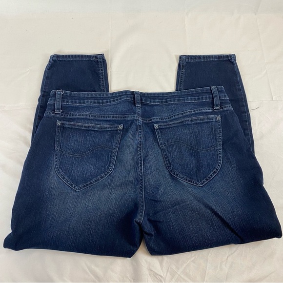 Lee Dark Indigo Denim Midrise Skinny Jeans size 18P - Picture 6 of 6